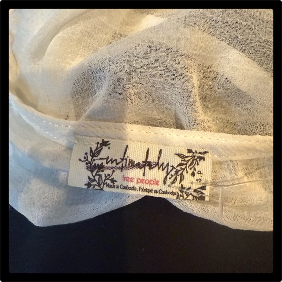 ❤️NWOT Free People Two Layer Strapless Black w/ White overlay Bodysuit Small❤️ - Picture 4 of 9